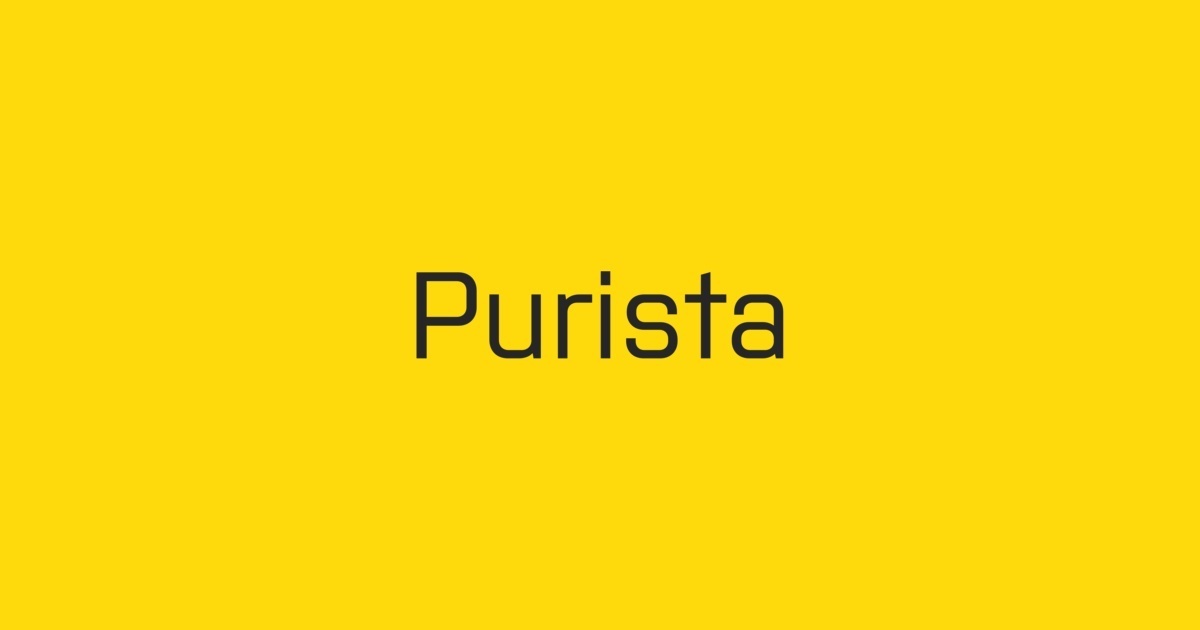 Пример шрифта Purista Medium