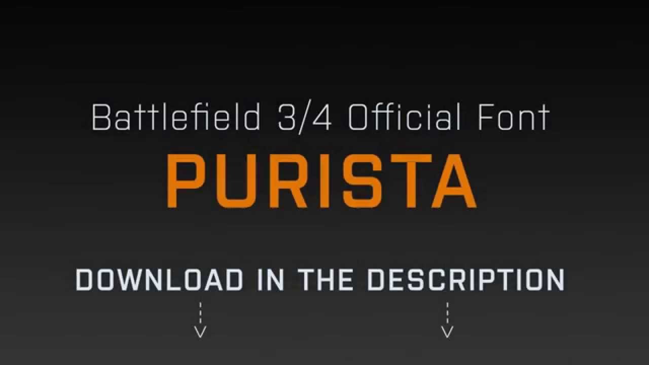 Пример шрифта Purista