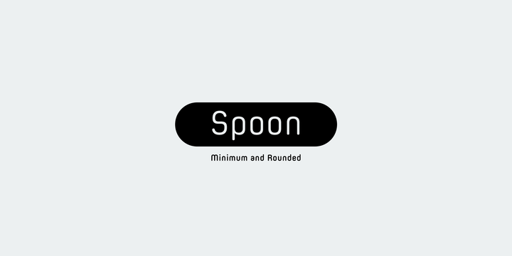 Пример шрифта Spoon