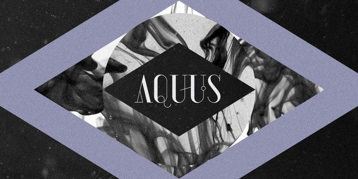 Пример шрифта Aquus