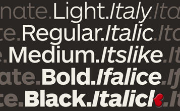 Пример шрифта ARS Maquette Pro Light Italic