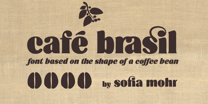 Пример шрифта Cafe Brasil