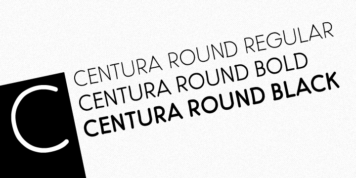 Пример шрифта Centura Round Black