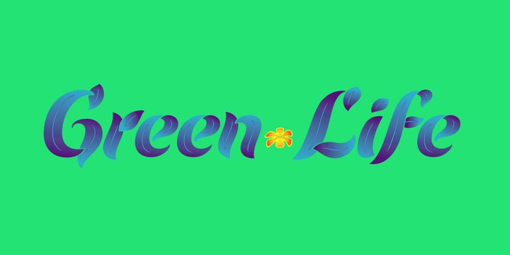Пример шрифта Evergreen Icons