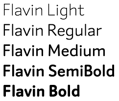 Пример шрифта Flavin Bold