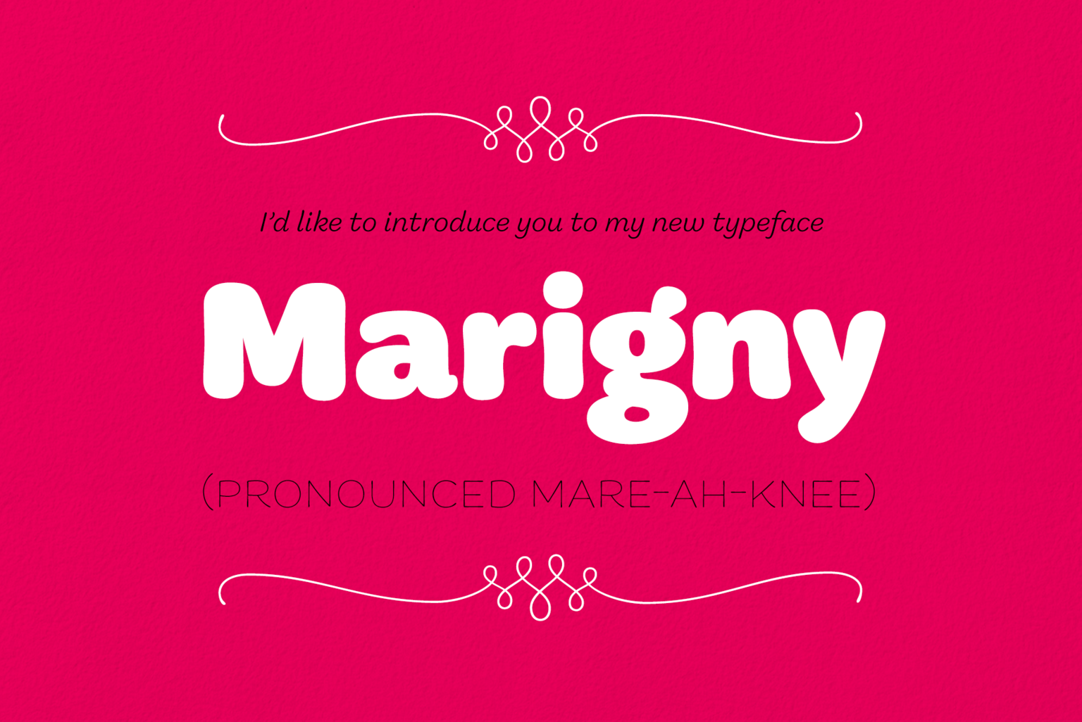 Пример шрифта Marigny Medium