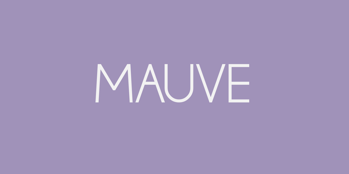 Пример шрифта Mauve
