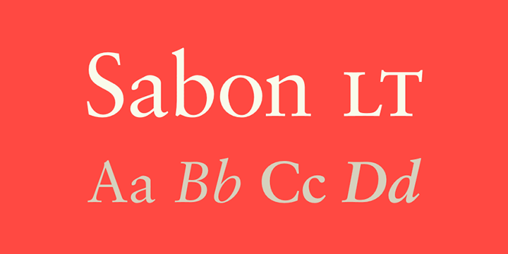 Пример шрифта Sabon Cyr