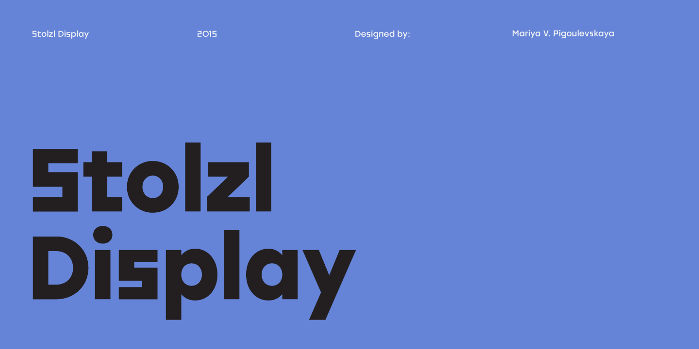 Пример шрифта Stolzl Display Bold