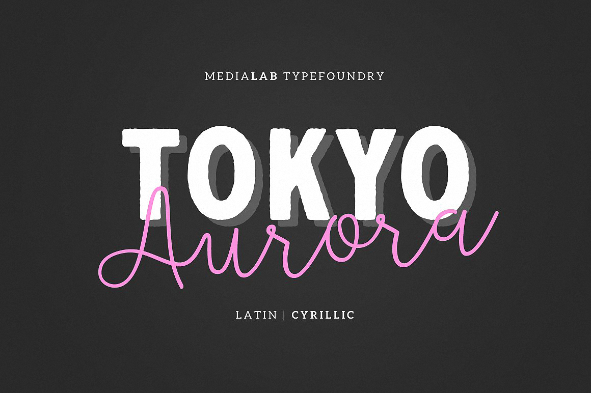 Пример шрифта ML Tokyo Aurora