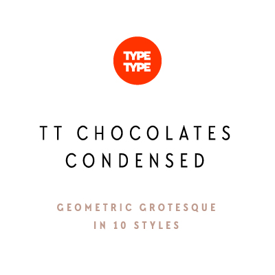 Пример шрифта TT Chocolates Condensed