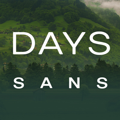 Пример шрифта TT Days Sans