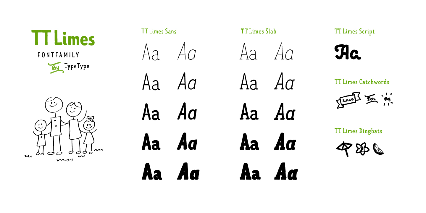 Пример шрифта TT Limes Slab Bold