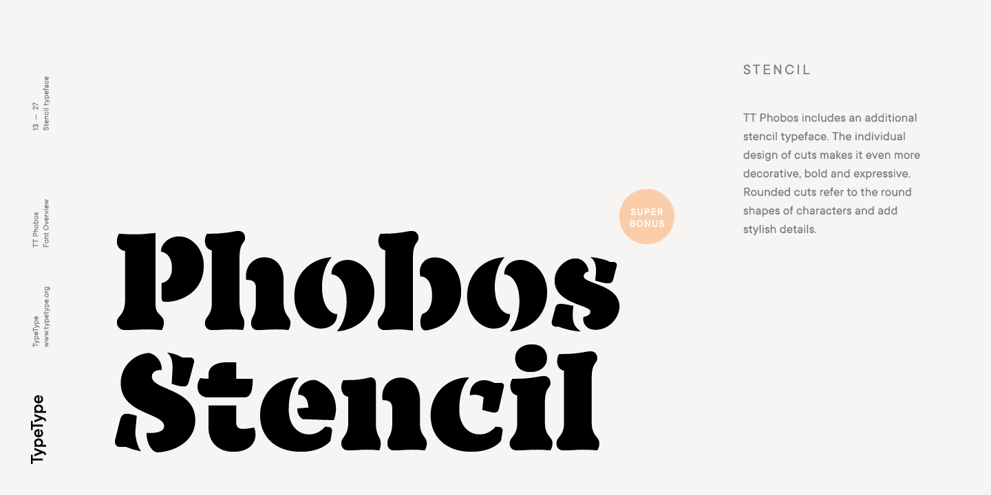 Пример шрифта TT Phobos Italic