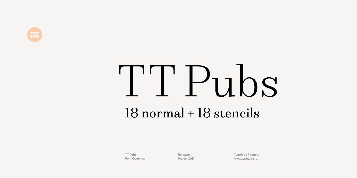 Пример шрифта TT Pubs Medium Italic