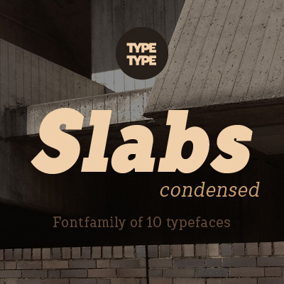 Пример шрифта TT Slabs Condensed