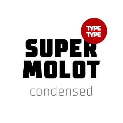 Пример шрифта TT Supermolot Condensed