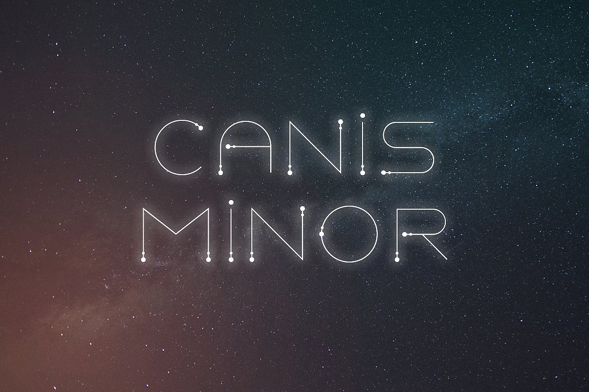 Пример шрифта Canis Minor