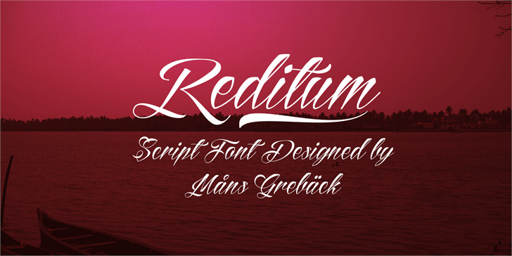 Пример шрифта Reditum
