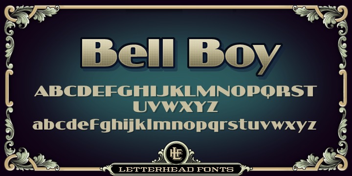 Пример шрифта LHF Bell Boy