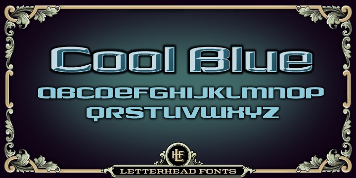Пример шрифта LHF Cool Blue