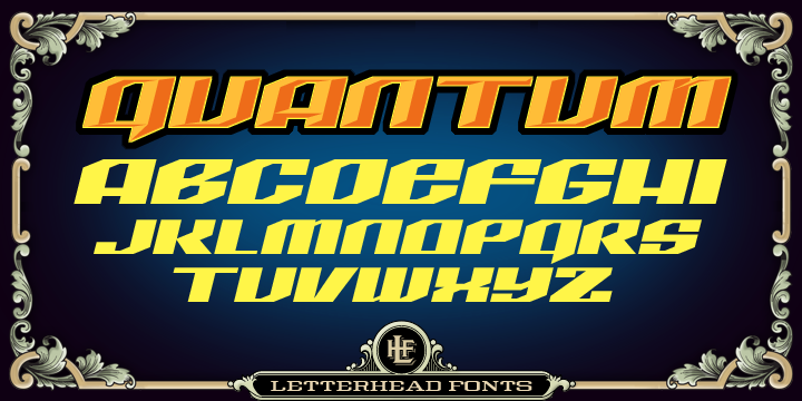 Пример шрифта LHF Quantum