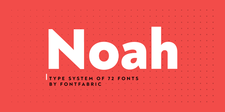 Пример шрифта Noah
