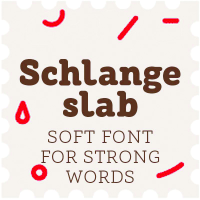 Пример шрифта ALS Schlange Slab