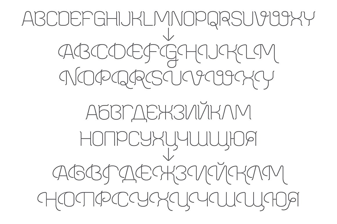 Пример шрифта Bayadera 4F Regular