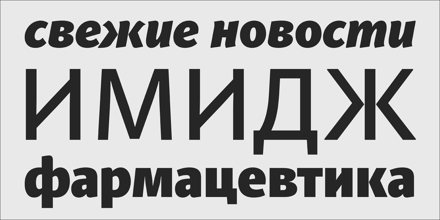 Пример шрифта PF Adamant Sans Pro Black Italic