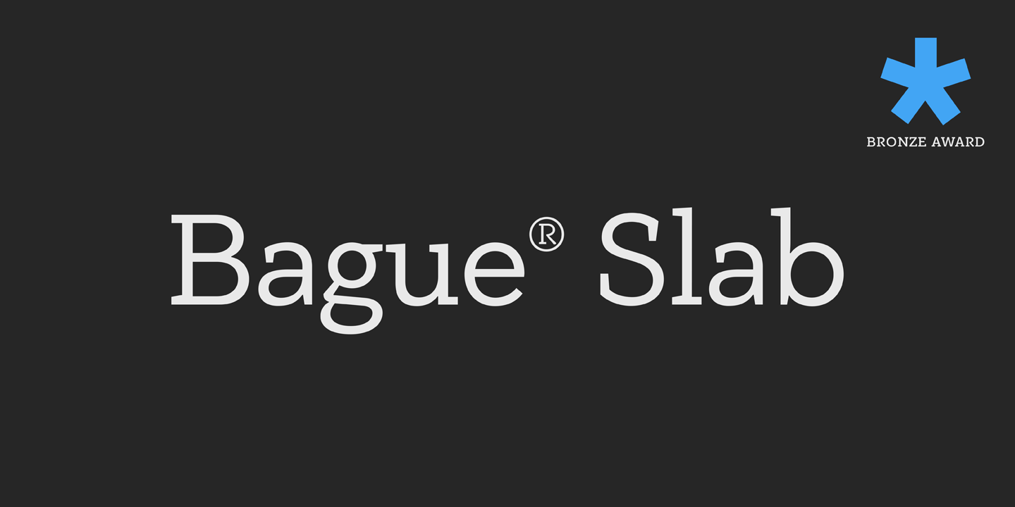 Пример шрифта PF Bague Slab Pro
