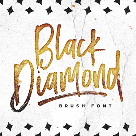 Пример шрифта Black Diamond