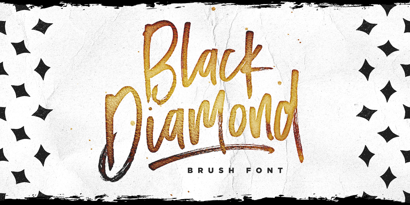 Пример шрифта Black Diamond Regular