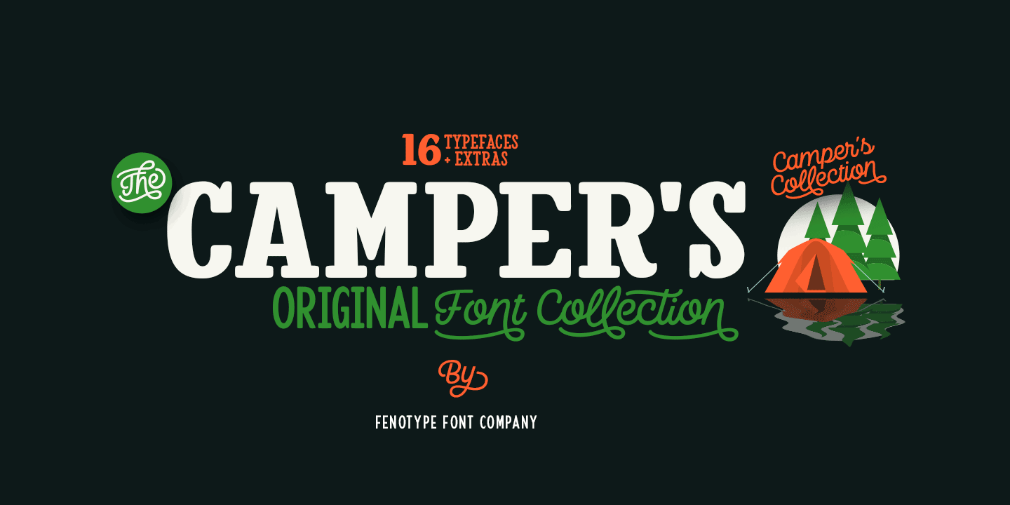 Пример шрифта Camper Extras1