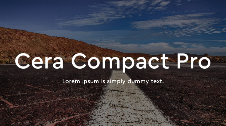 Пример шрифта Cera Compact Pro