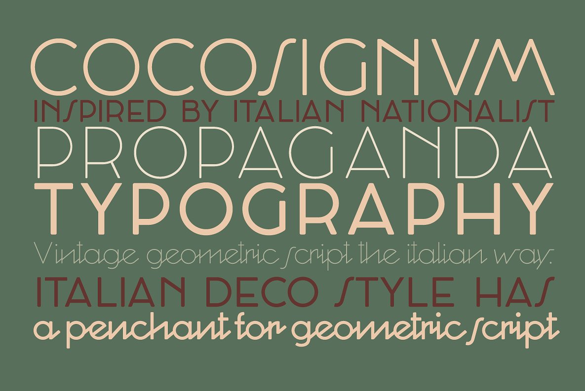 Пример шрифта Cocosignum Corsivo Bold