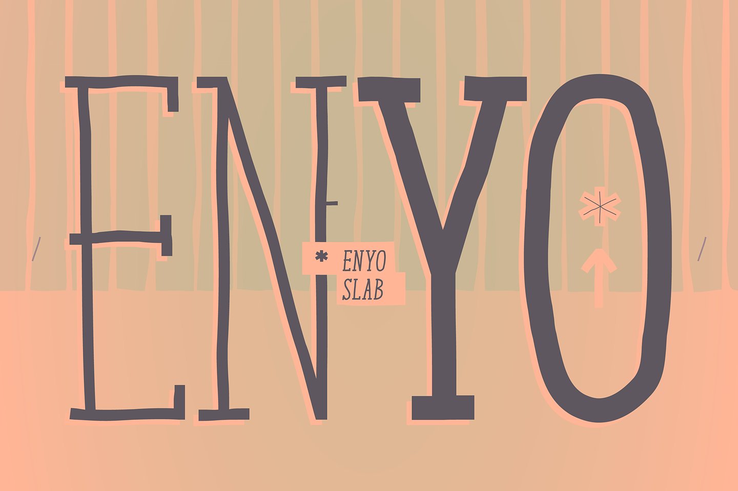 Пример шрифта Enyo Slab