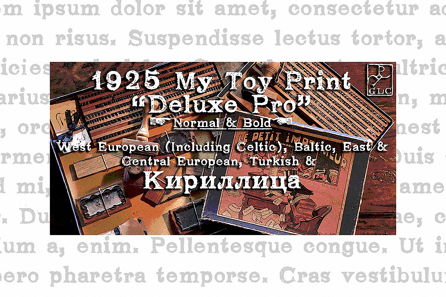 Пример шрифта 1925 My Toy Print Deluxe Pro