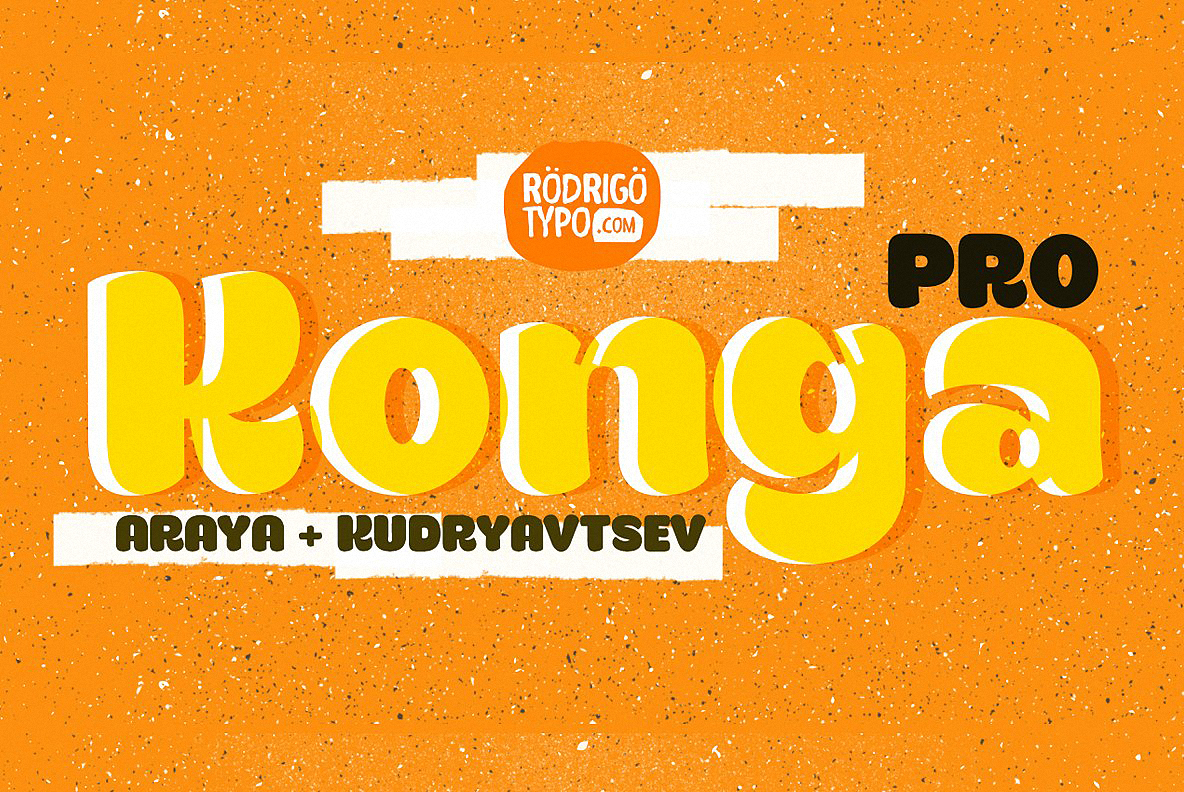 Пример шрифта Konga Pro
