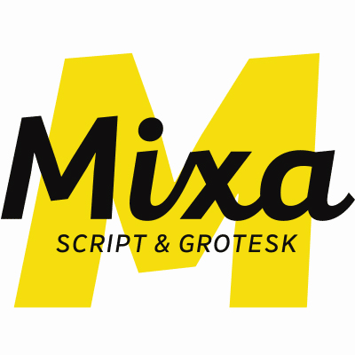 Пример шрифта Mixa Black