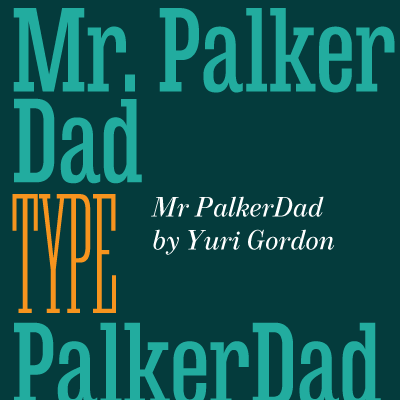 Пример шрифта Mr Palker Dad