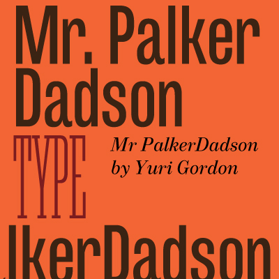 Пример шрифта Mr Palker Dadson