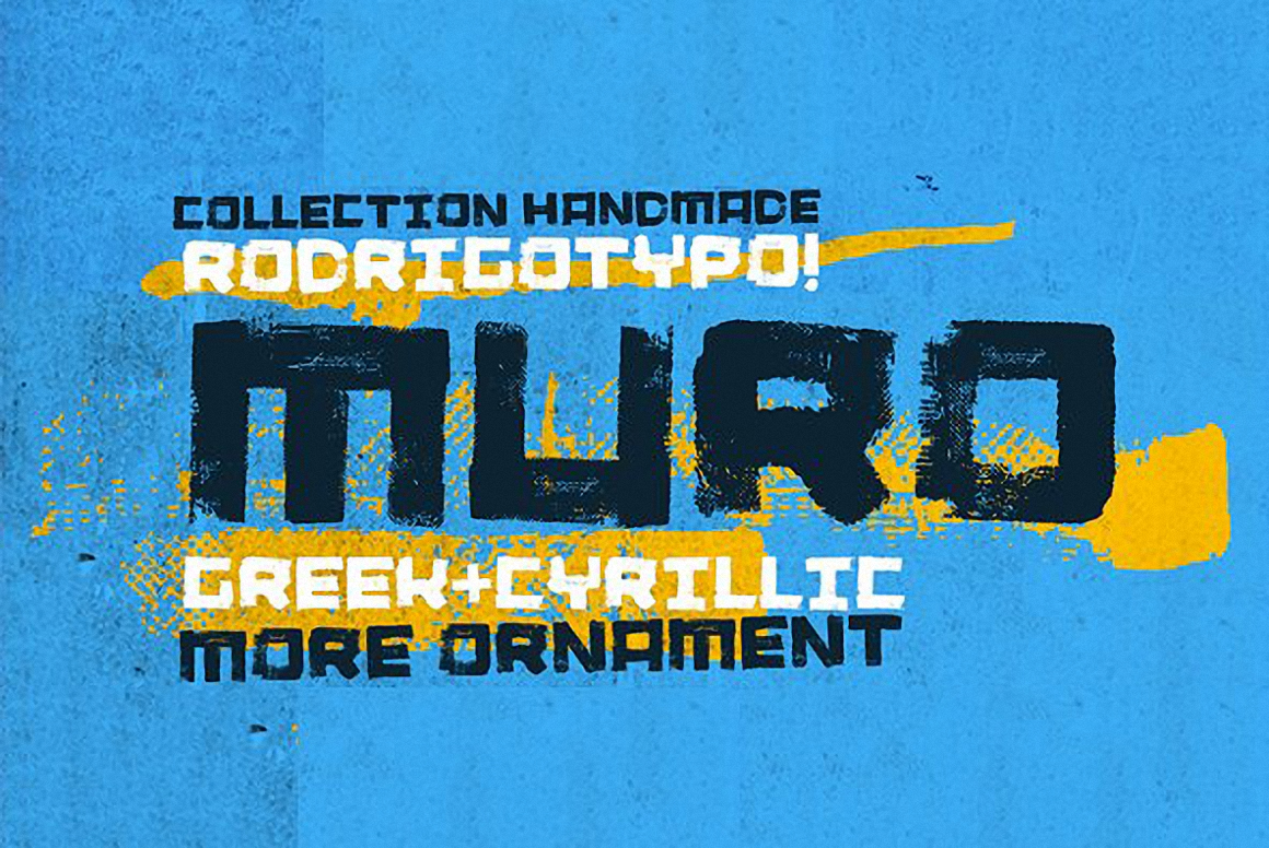 Пример шрифта Muro