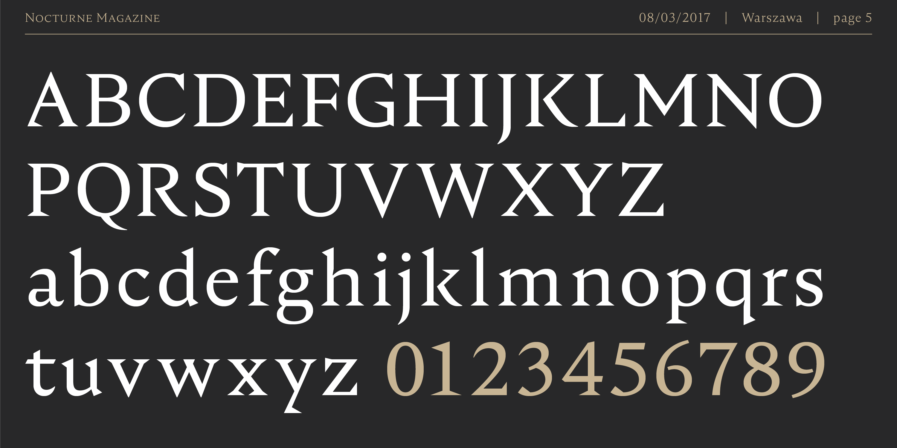 Пример шрифта Nocturne Serif Medium