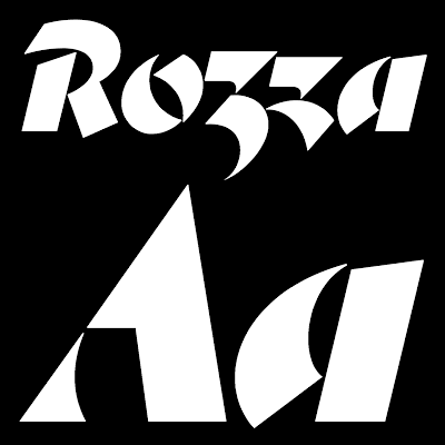 Пример шрифта Rozza Regular