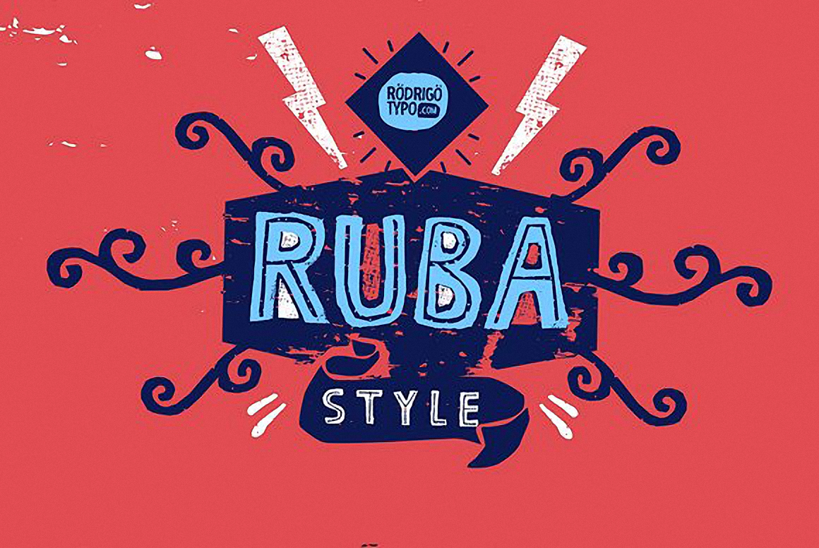 Пример шрифта RUBA Style