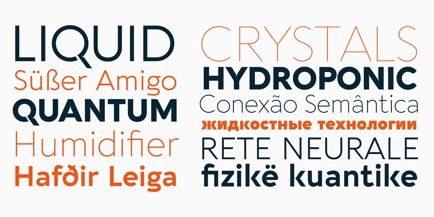 Пример шрифта Aquawax Pro ExtraLight Italic