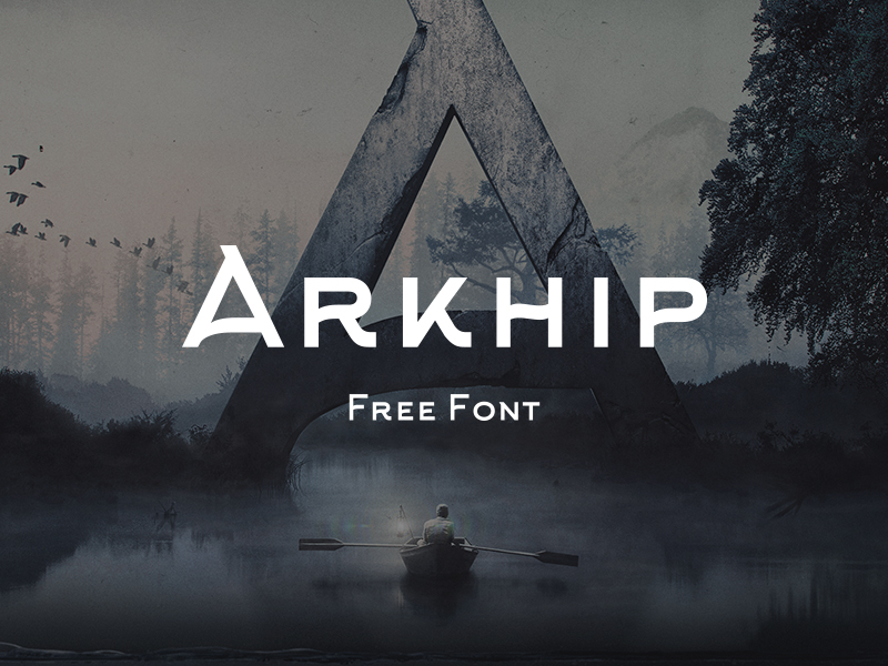 Пример шрифта Arkhip