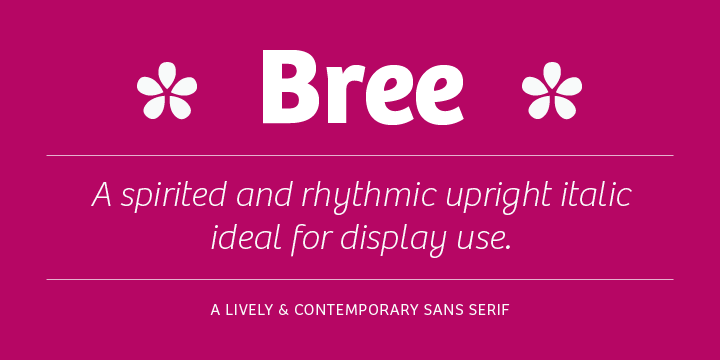 Пример шрифта Bree
