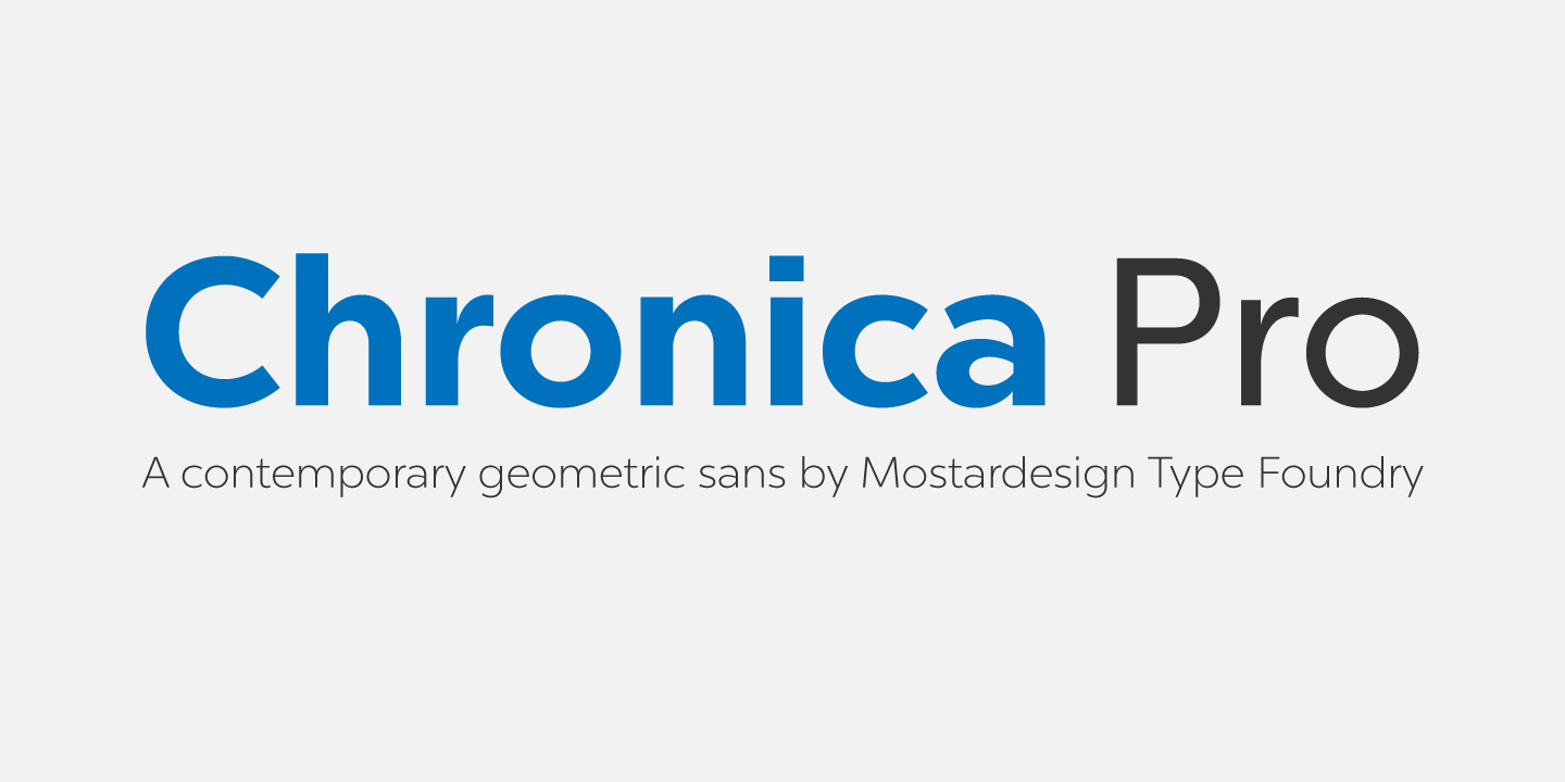 Пример шрифта Chronica Pro 